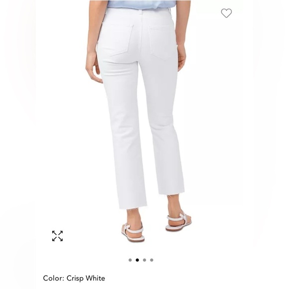 PAIGE Cindy Crop white Stretch Jeans, Size 31 Petite, Like New Condition - Picture 2 of 12